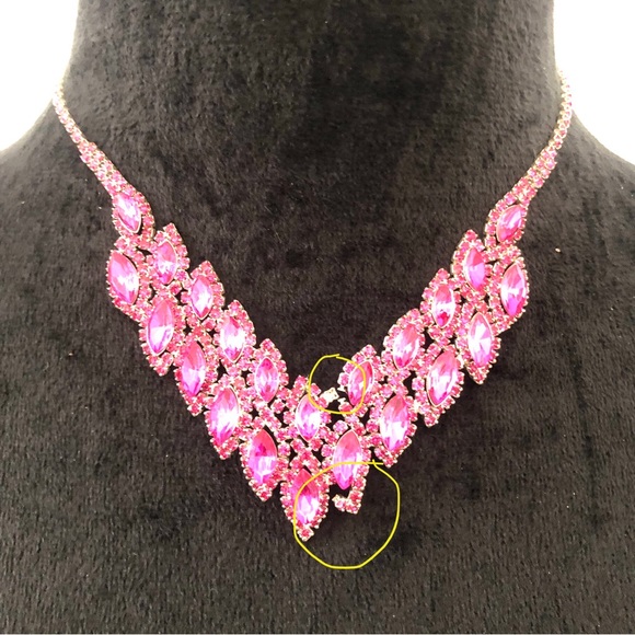 10 Necklaces Pink/Red tones (10 pieces) - Picture 8 of 11